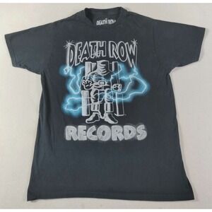 Ripple Junction Death Row Records Shirt Mens Medium Black Hip Hop Tee Rap‎